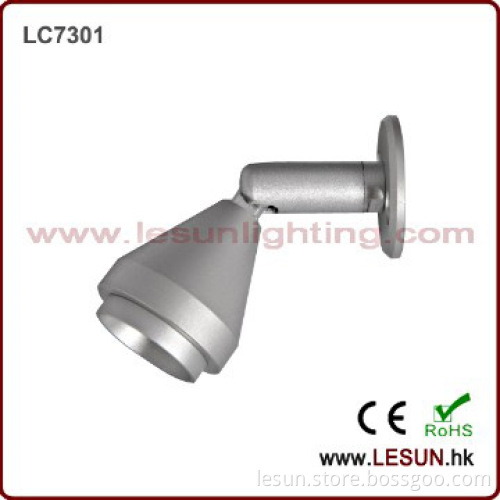 Silver/black 1W led spotlight for watches shop display LC7307